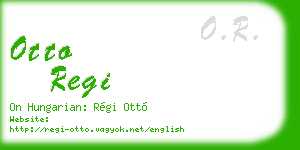 otto regi business card