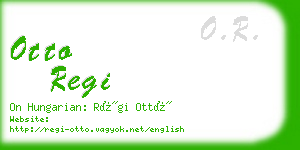 otto regi business card